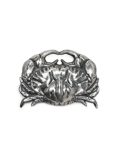 Atu Body Couture X La Vie En Doré Crab Brooch In Silver
