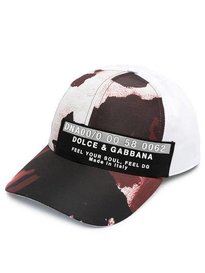 Dolce & Gabbana 3d Logo-patch Camouflage-print Canvas Baseball Cap In Multicolor
