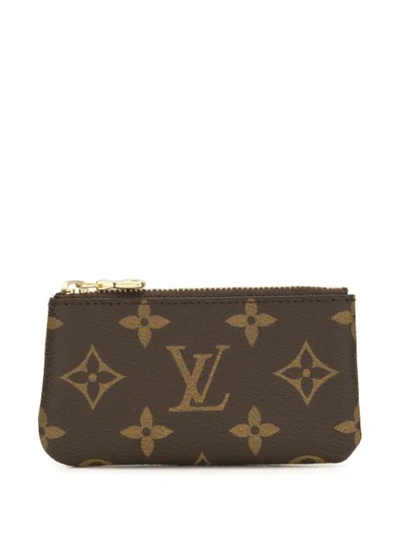 Pre-owned Louis Vuitton 2017  Pochette Cles Pouch In Brown