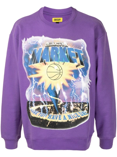 Chinatown Market Tornado Sweatshirt 1960012 In Viola