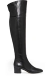 Gianvito Rossi Woman Leather Over-the-knee Boots Black