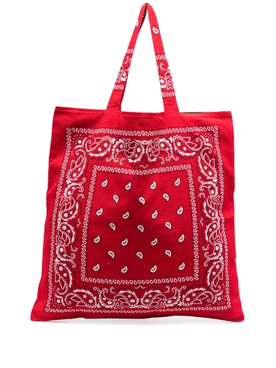 Arizona Love Bandana Print Tote Bag In Red