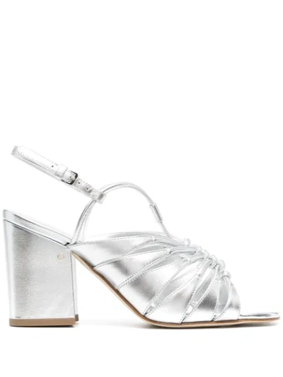 Laurence Dacade 100 Mm Burna Sandals In Silver