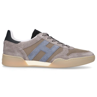 Hogan H357 Lace Up In Taupe