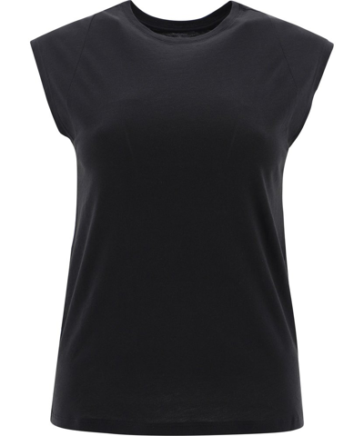 Frame Crewneck Tank Top In Black