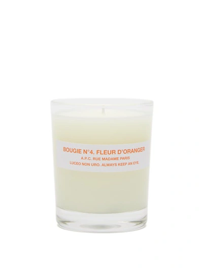 A.p.c. No.4 Orange Blossom-scented Candle In White