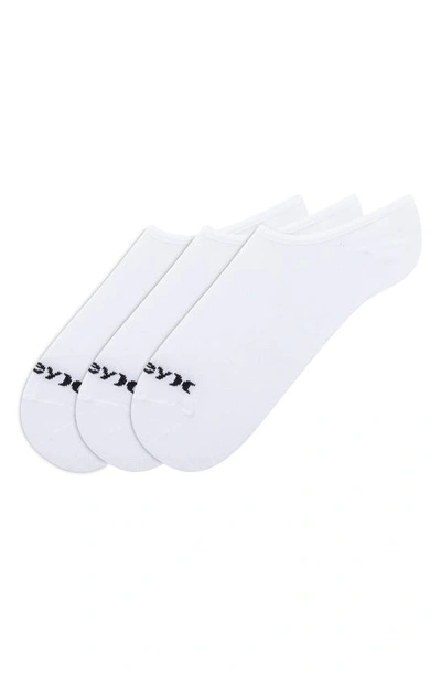 Hurley 3-pack No-show Socks In White/black