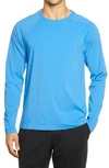 Alo Yoga Idol Stretch Long Sleeve T-shirt In Primary Blue