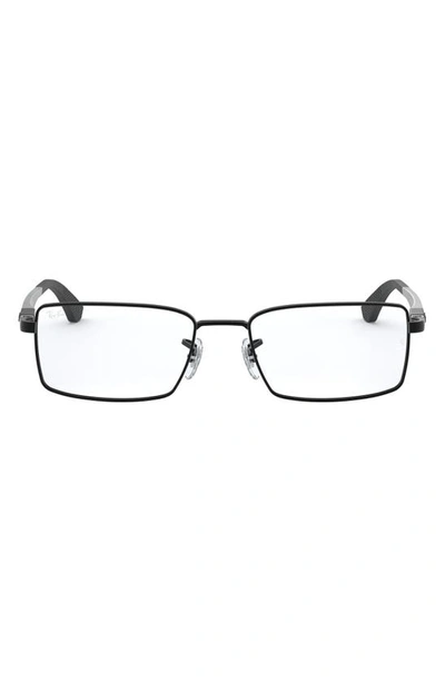 Ray Ban 54mm Optical Glasses In Matte Black