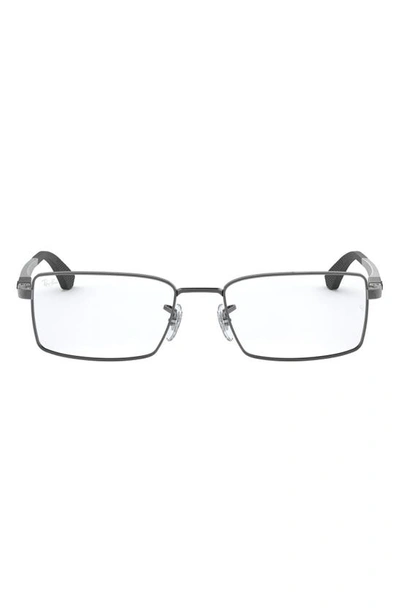 Ray Ban 54mm Optical Glasses In Gunmetal