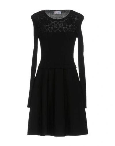 Red Valentino Short Dresses In Black