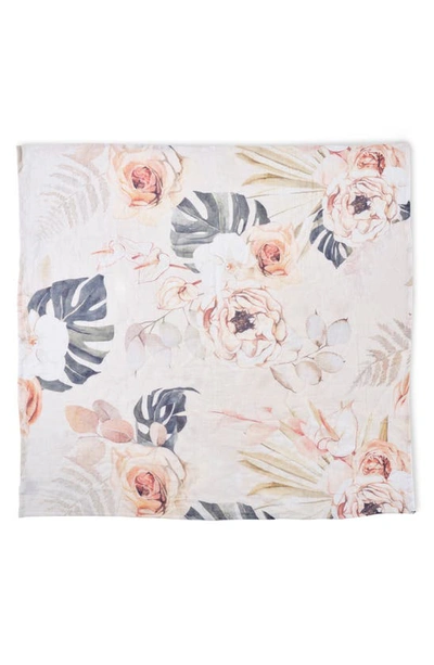 Oilo Swaddle Blanket In Vintage Bloom