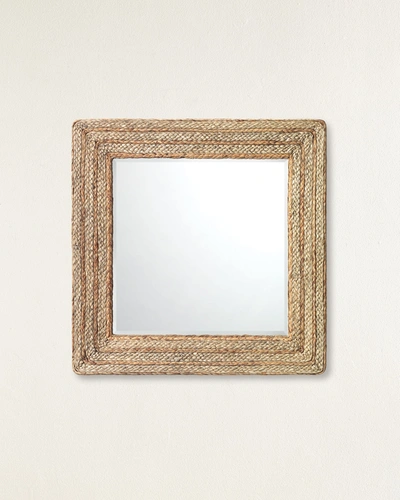 Jamie Young Evergreen Square Mirror In Brown