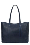 Frye Melissa Leather Shopper In Ocean