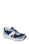 Traq By Alegria Qarma 2 Sneaker In Blue Scale Leather