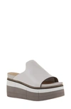 Naked Feet Flow Wedge Slide Sandal In White