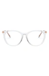 Michael Kors 51mm Square Optical Glasses In Clear