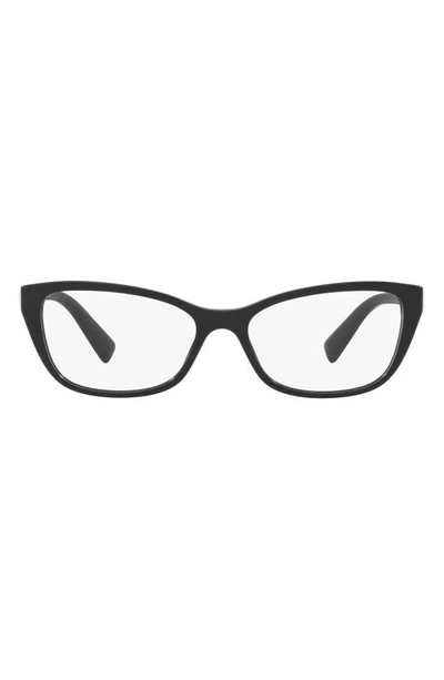 Versace 54mm Cat Eye Optical Glasses In Black