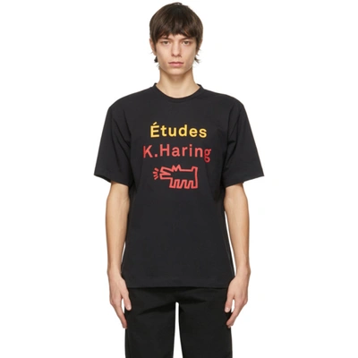 Etudes Studio Black Keith Haring Edition Wonder Barking Dog T-shirt