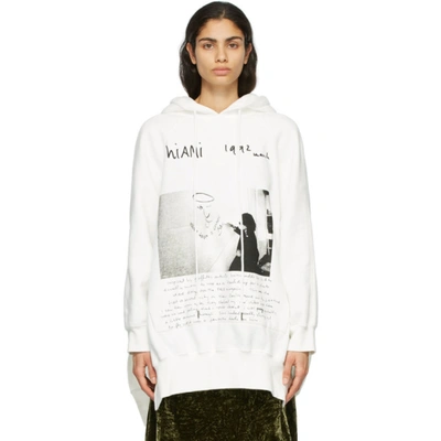 R13 White Anton Corbijn Edition U2 Miami Cape Hoodie