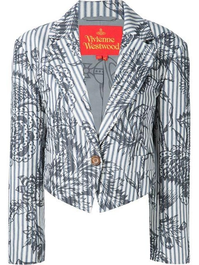 Vivienne Westwood Red Label 'ticking' Blazer In Multicolour