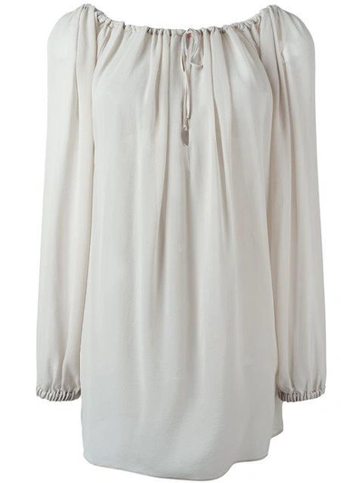 Vivienne Westwood Red Label Flared Longsleeved Blouse In Neutrals
