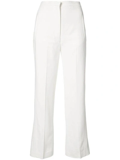 Khaite Cropped Trousers In White