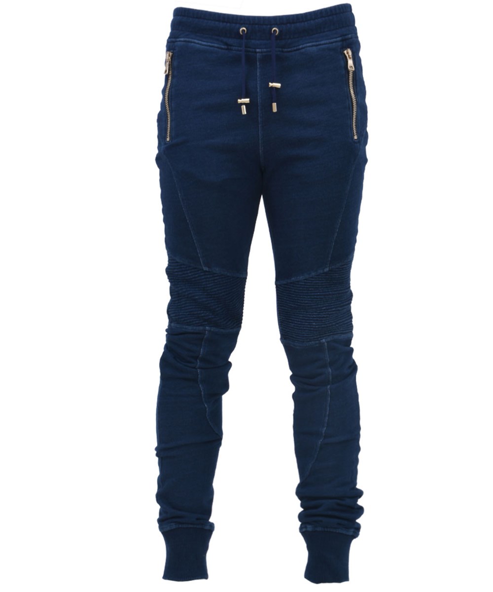 blue balmain jeans