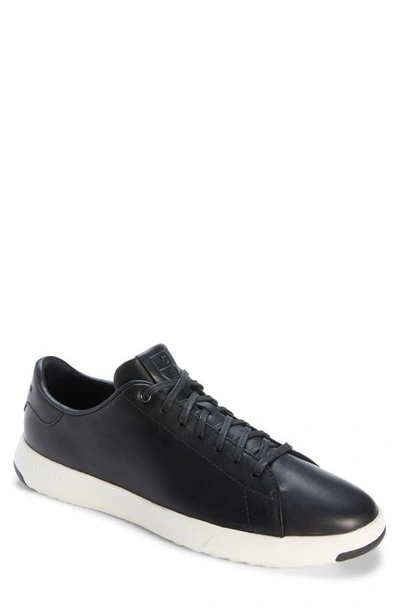 Cole Haan Grandpro Low Top Sneaker In Black Leather