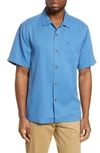 Tommy Bahama Royal Bermuda Standard Fit Silk Blend Camp Shirt In Blue Sea