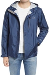 L.l.bean Trail Model Water Repellent Rain Jacket In Nautical Navy