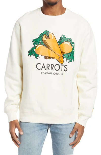 Carrots By Anwar Carrots Graphic Sweatshirt In Cream