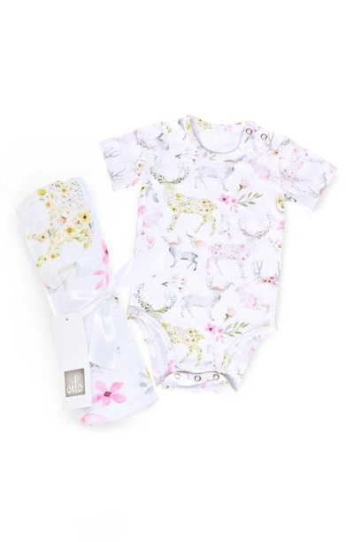Oilo Babies' Cotton Bodysuit In Fawn