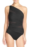 Miraclesuitr Miraclesuit Jena One-shoulder One-piece Swimsuit In Black Tones