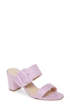Chinese Laundry Yippy Block Heel Sandal In Lovely Lilac Suede
