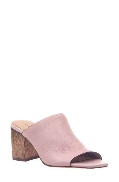 Naked Feet Harissa Mule In Fake Pink Leather