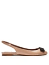 Tabitha Simmons Ingrid Leather Ballet Flats In Nude Multi