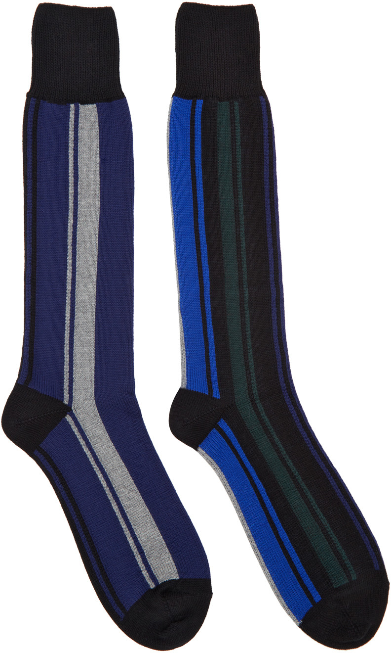 Sacai Muticolor Striped Socks | ModeSens