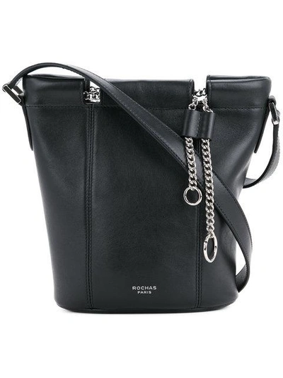 Rochas Small Bucket Bag With Chain In Black