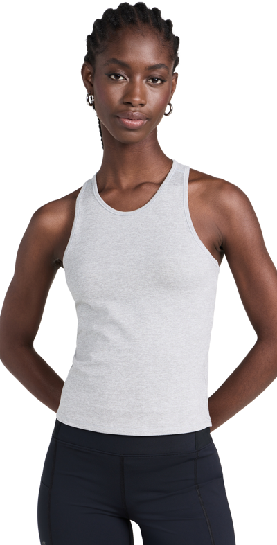 Girlfriend Collective White Reset Racerback Tank In Multicolor