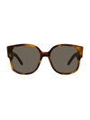 Dior Wil 58mm Square Sunglasses In Blonde Havana