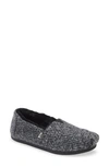 Toms Alpargata Sweater Knit Flat In Black Polyester