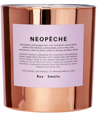 Boy Smells Copper Tone Neopêche Candle In Pink