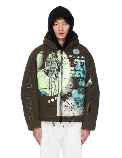 99% Is Green Attitude Printed Jacket
