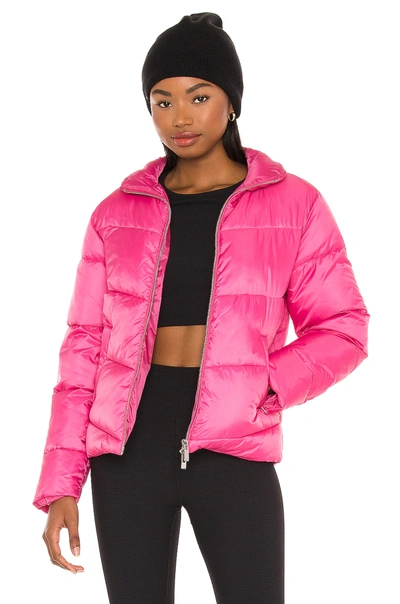Lovers & Friends Maggie Puffer Jacket In Pink