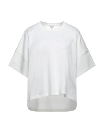 Loewe Anagram棉质针织t恤 In White