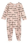 Nordstrom Baby Babies' Print Footie In Pink Smoke Cutie