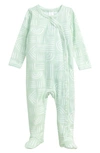 Nordstrom Baby Babies' Print Footie In Teal Resort Rainbows