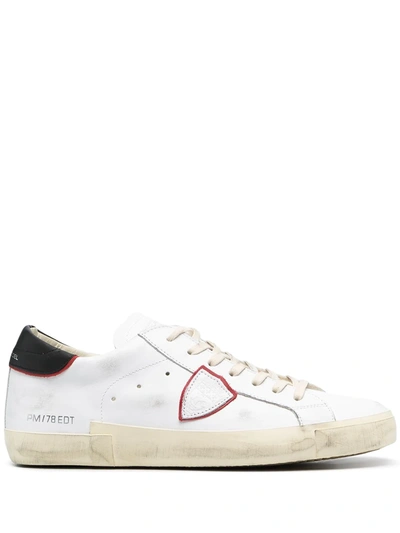 Philippe Model Paris Side Logo Trainers In White