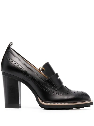 Chloé Franne Heeled Loafers In Black